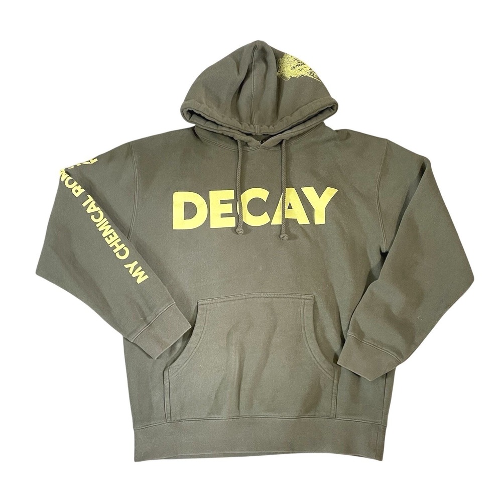 My Chemical Romance Hoodie‎ Green Foundations of Decay Pullover MCR Medium 2022